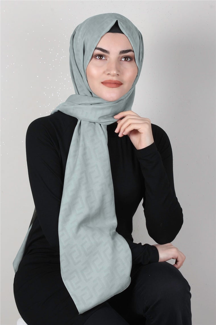Alya Fresh Şal 2525-12 Mint Yeşili