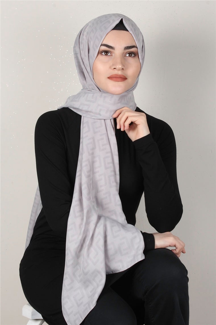 Alya Fresh Şal 2525-2 Gri