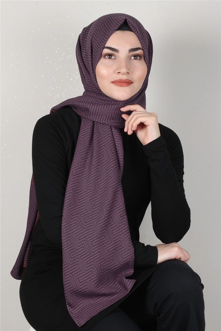 Alya Fresh Şal 2526-23 Mürdüm