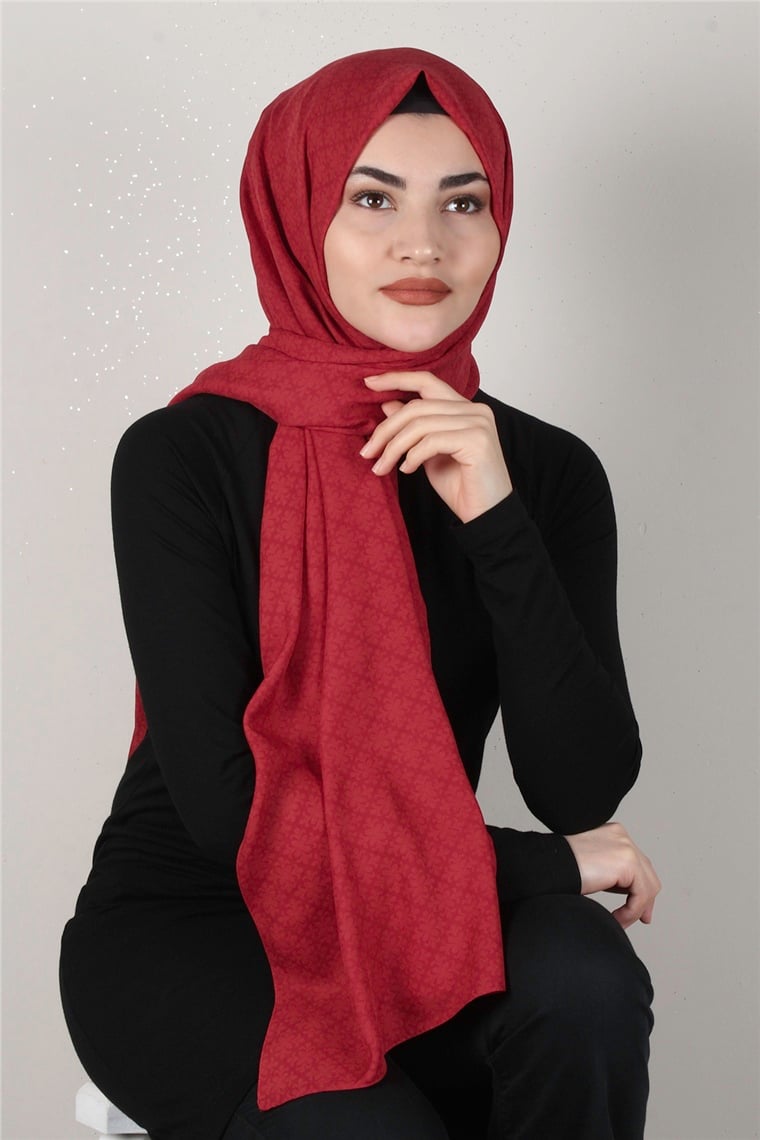 Alya Fresh Şal 2527-21 Kırmızı