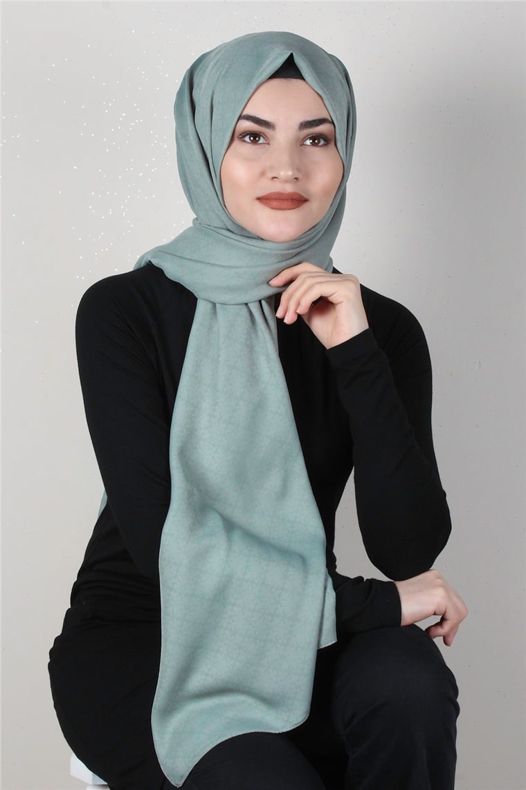 Alya Fresh Şal 2527-7 Mint Yeşili