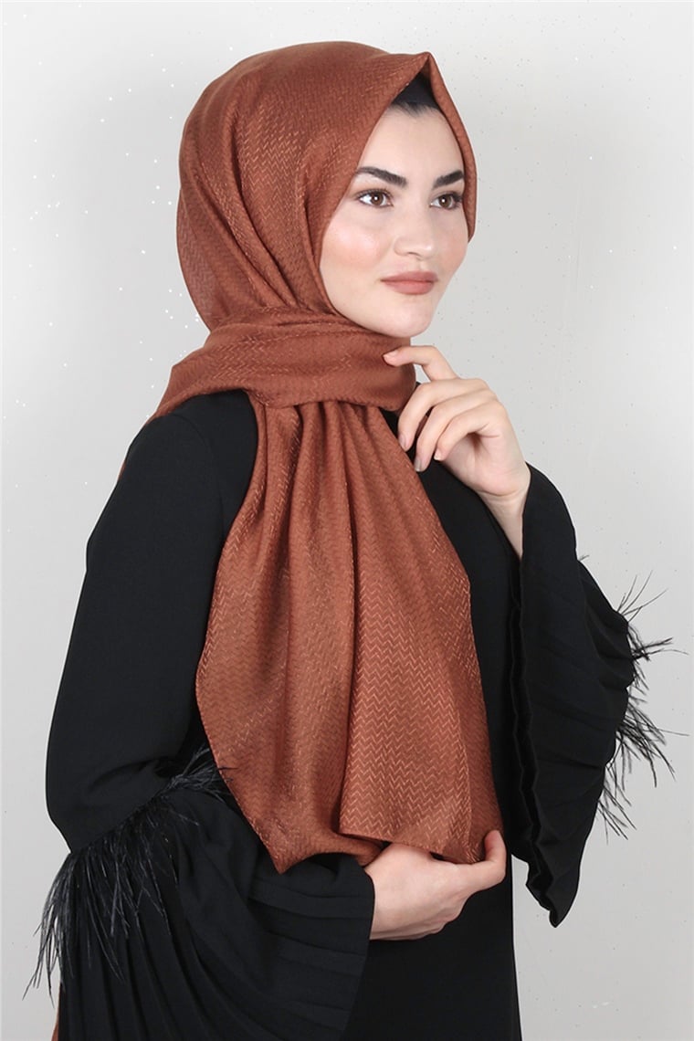 Aqua Şal 1462-14 Koyu Kiremit 