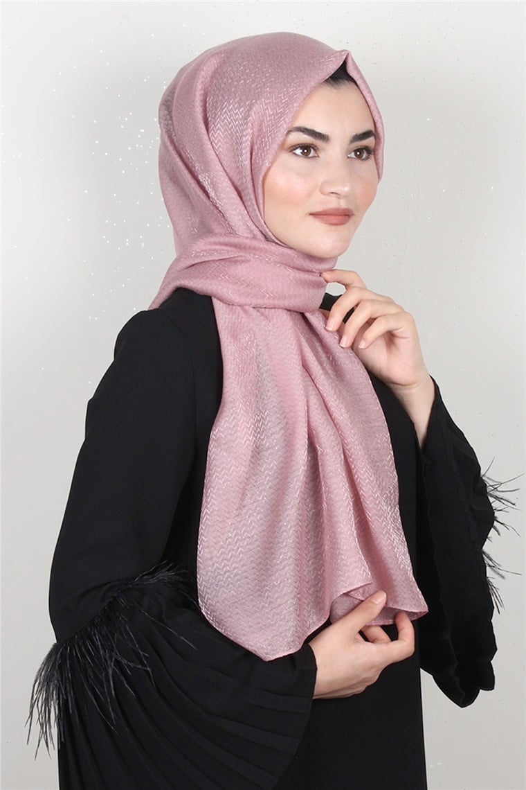 Aqua Şal 1462-25 Koyu Pudra 