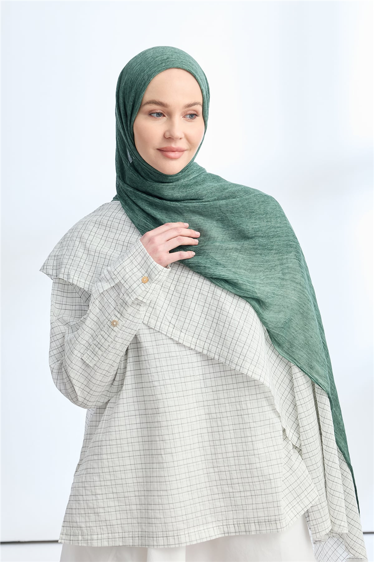 Armanda Soft Viscon Şal 3601-1044 Çam Yeşili 