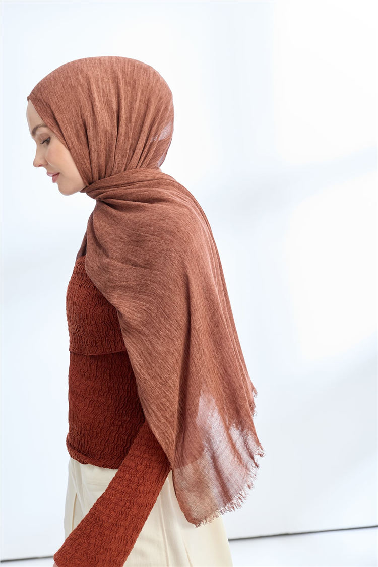 Armanda Soft Viscon Şal 3601-1170 Tütün 