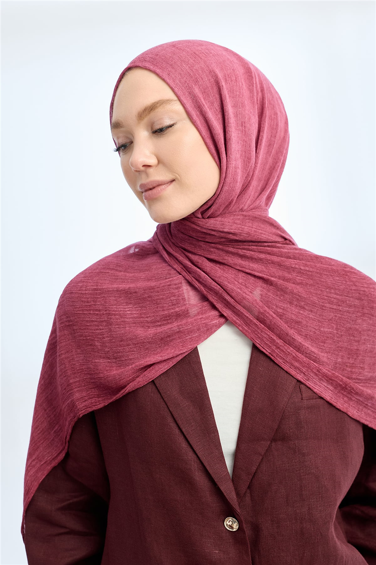 Armanda Soft Viscon Şal 3601-58  Bordo 