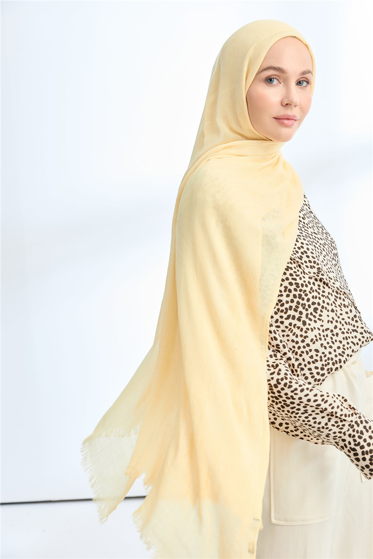 Armanda Soft Viscon Şal 3601-630 Limon Sarısı 