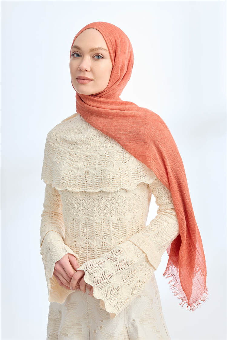 Armanda Soft Viscon Şal 3601-85 Kiremit 
