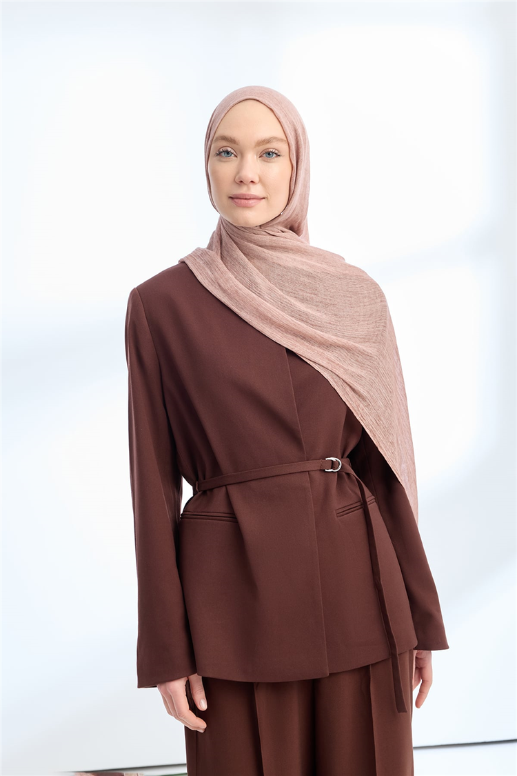 Armanda Soft Viscon Şal 3601-903 Sisli Pudra 