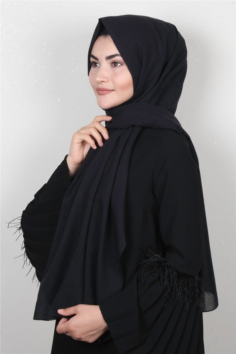 Armine  %100 Pamuklu Trend Şal 3000-22 Siyah