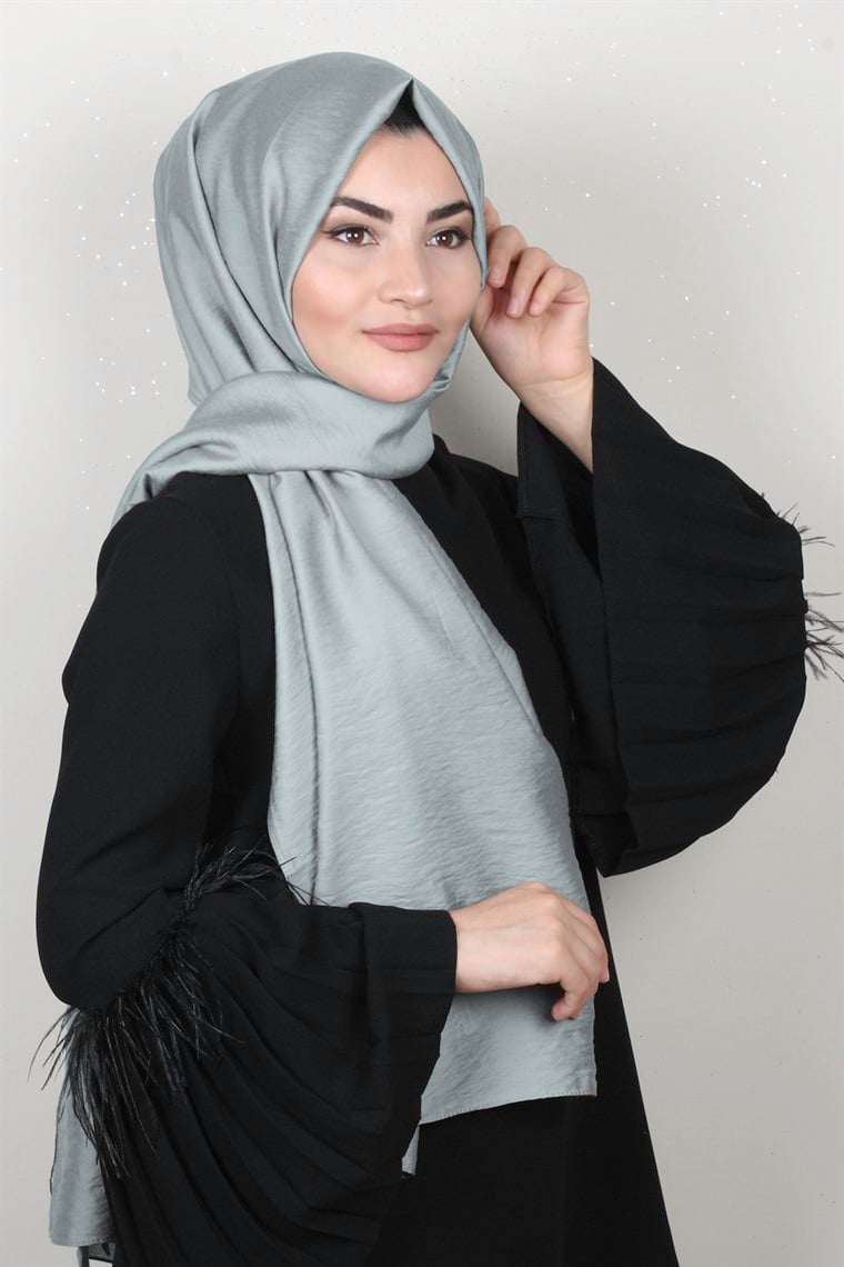 Armine Ayrobin Şal 3062-8 Gümüş