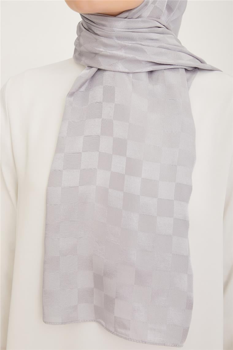 Armine Diamond Şal Dama 3096-10 Gümüş