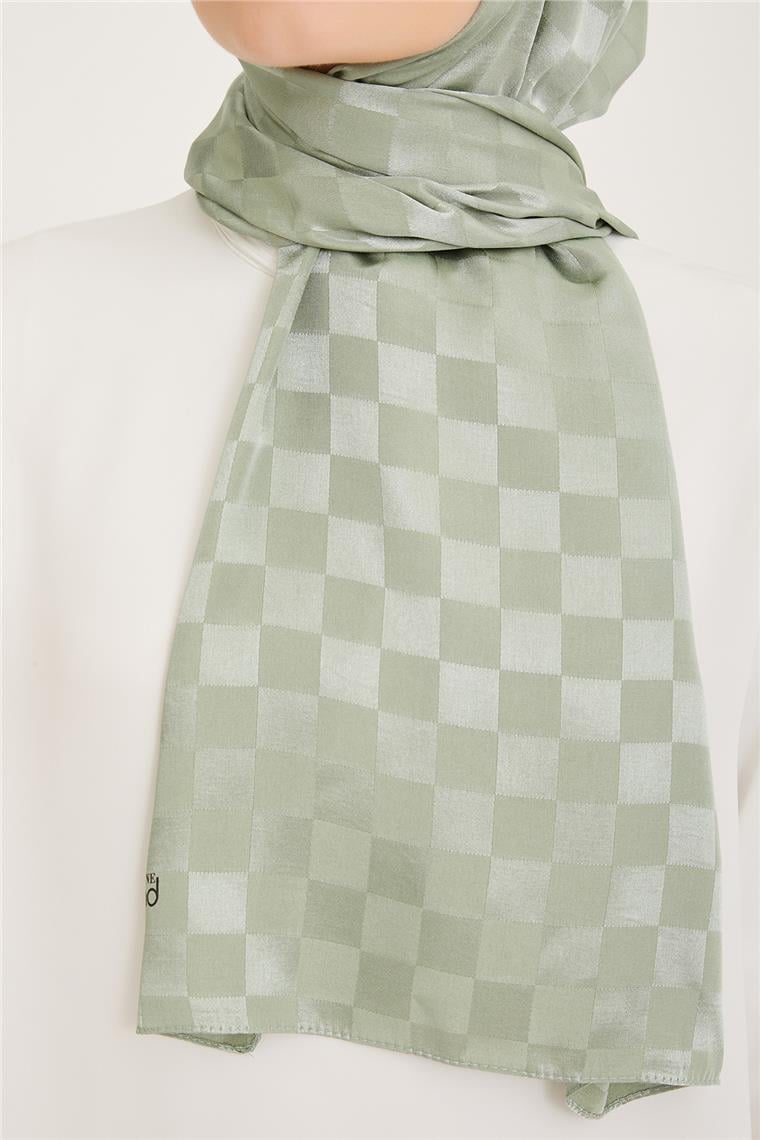 Armine Diamond Şal Dama 3096-8 Mint Yeşili