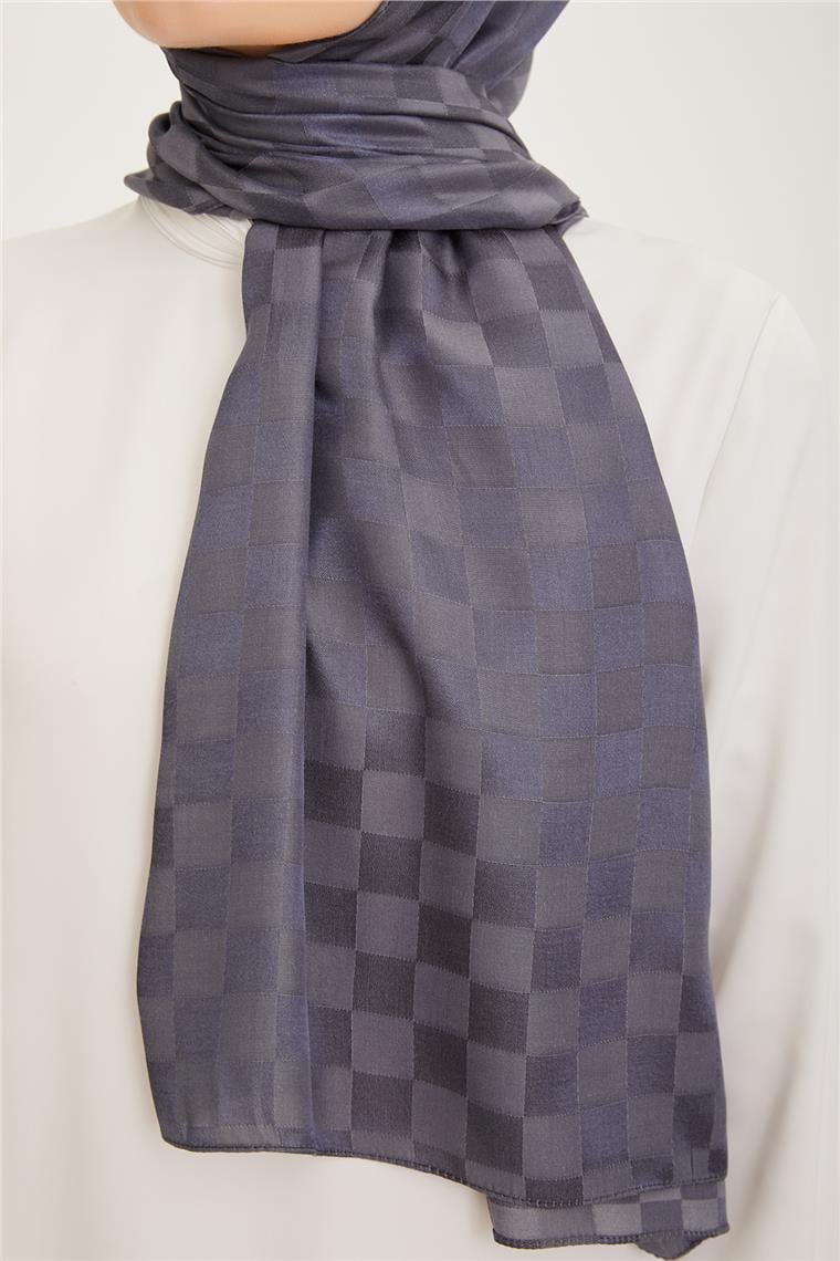 Armine Diamond Şal Dama 3096-9 Füme