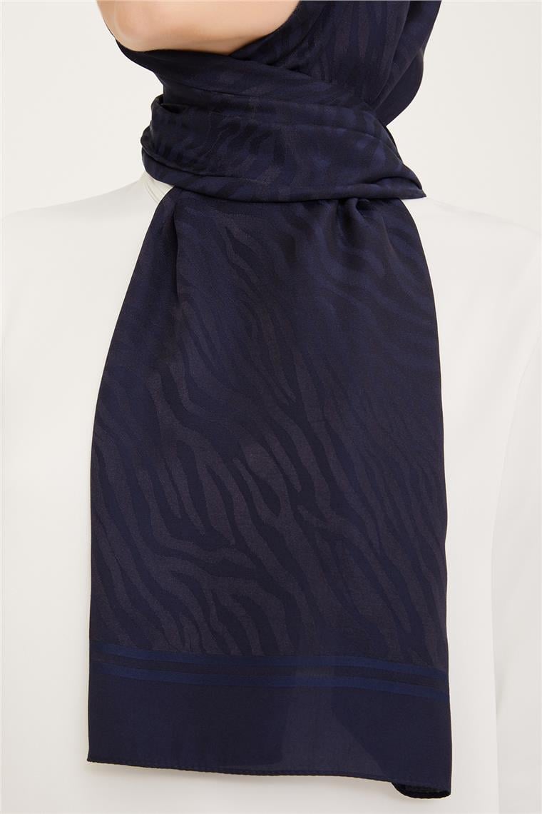 Armine Diamond Şal Zebra 3094-1 Lacivert