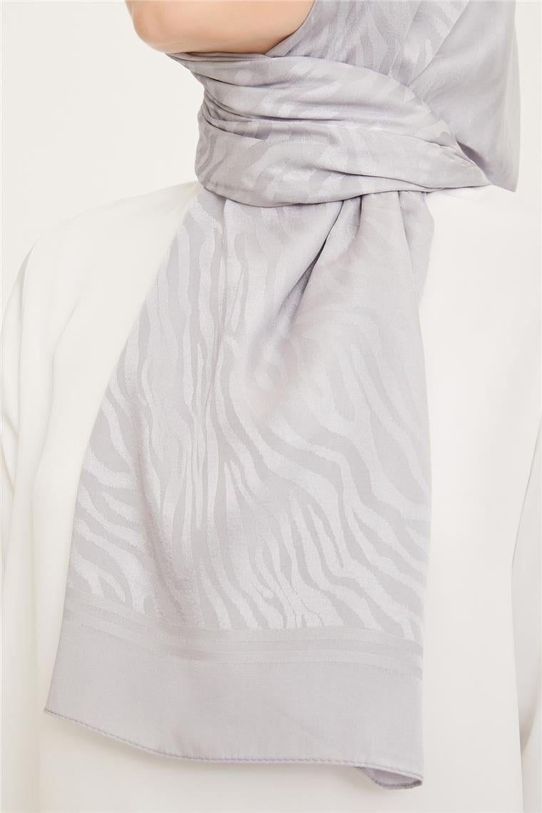 Armine Diamond Şal Zebra 3094-10 Gümüş