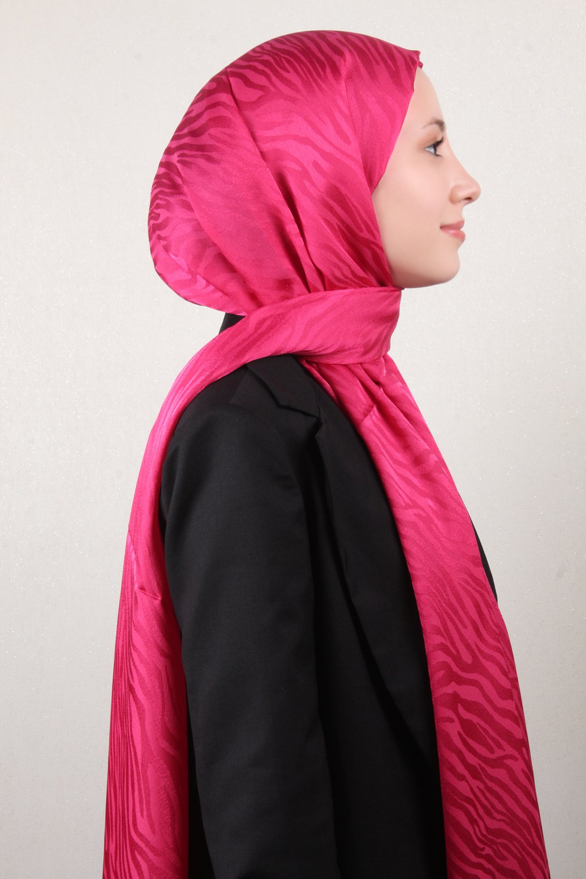 Armine Diamond Şal Zebra 3094-13 Şeker Pembe