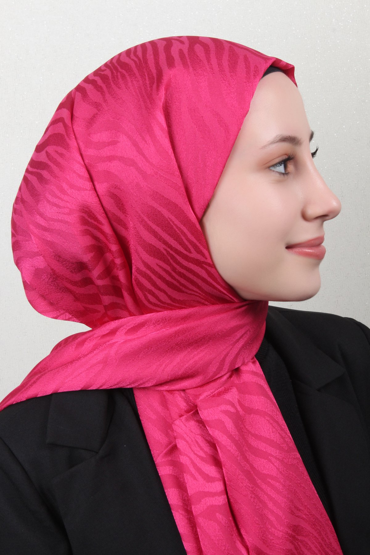 Armine Diamond Şal Zebra 3094-13 Şeker Pembe