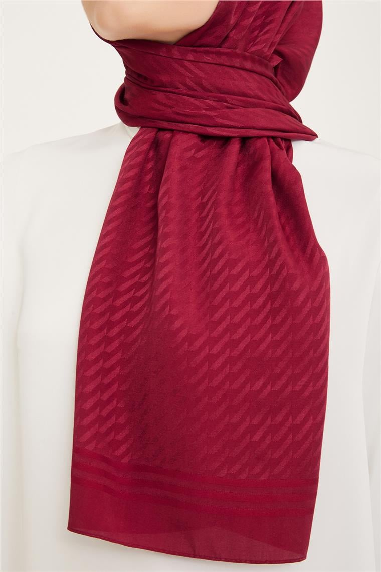 Armine Diamond Şal Zikzak 3095-3 Bordo