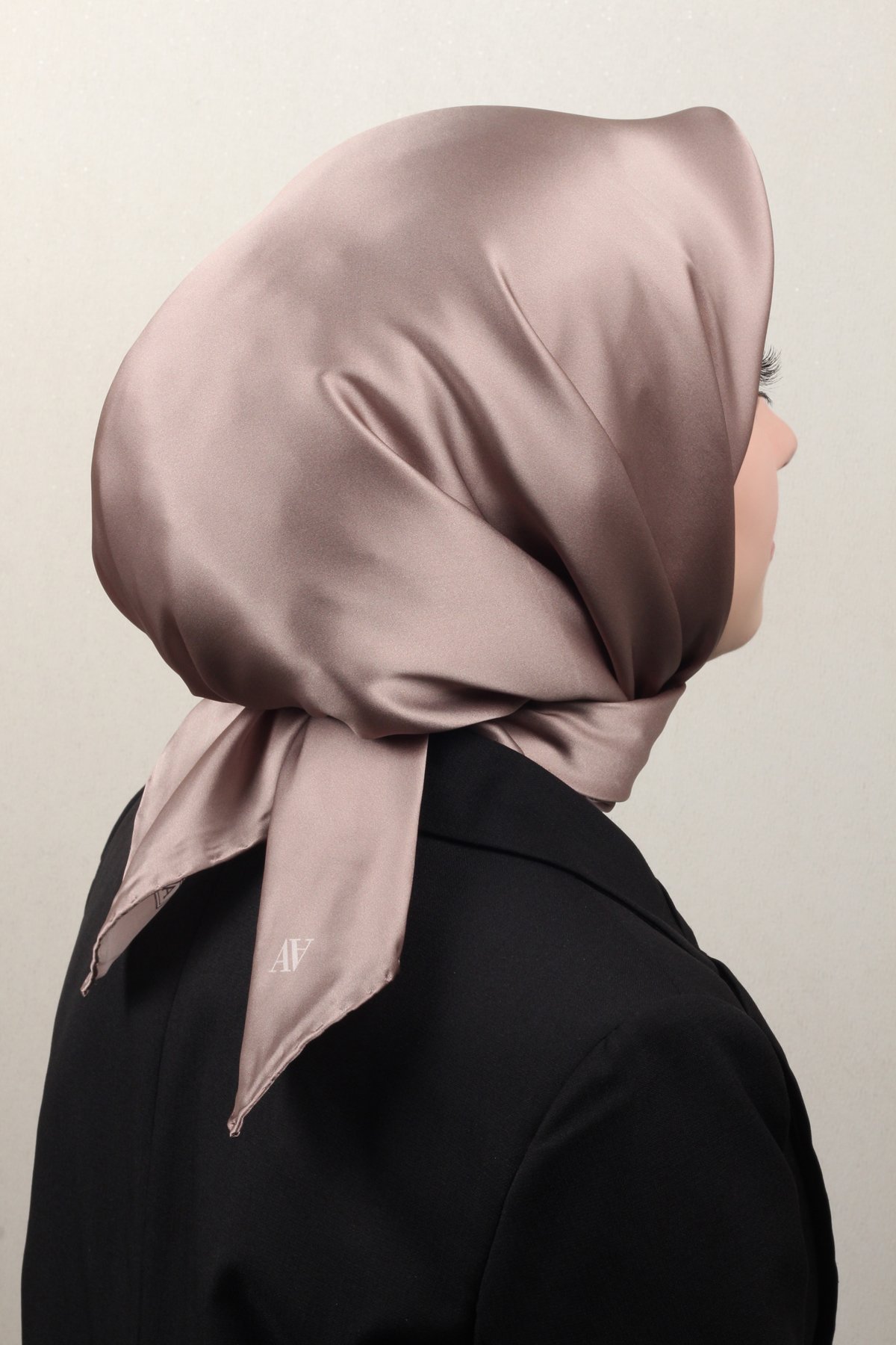 Armine Düz İpek Eşarp 0010-32 Sütlü Kahve