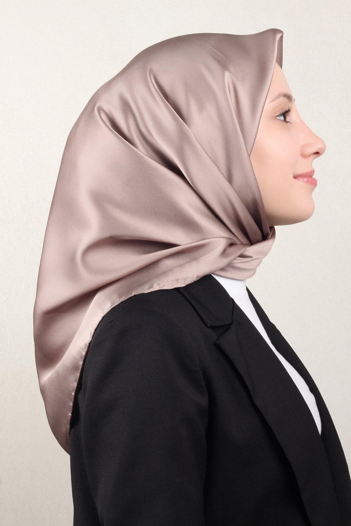 Armine Düz İpek Eşarp 0010-32 Sütlü Kahve