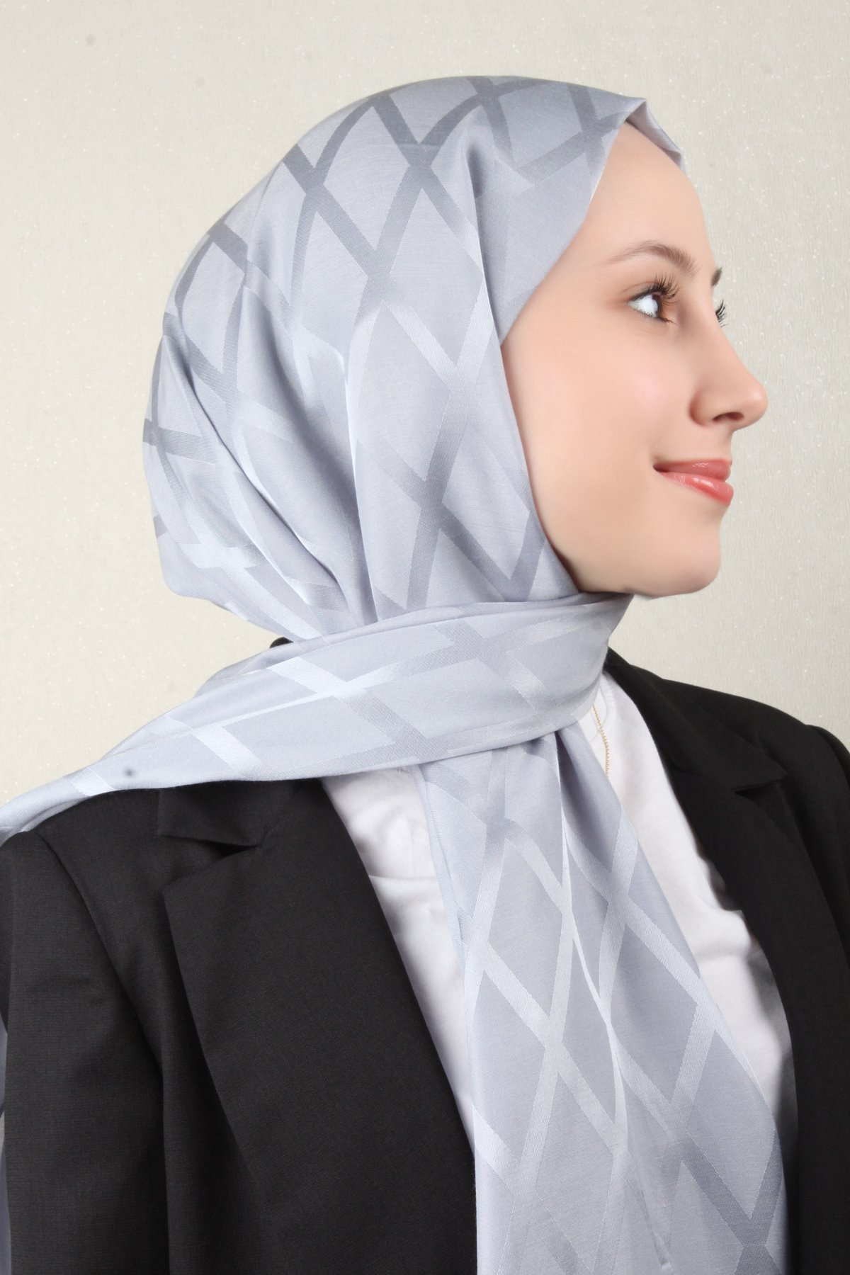 Armine Jakar İpeksi Şal 3112-12 Buz Mavisi