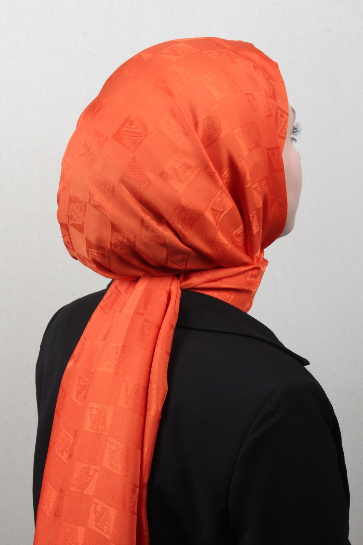 Armine Jakar İpeksi Şal 3113-11 Turuncu