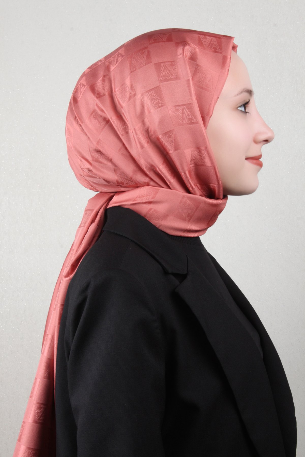 Armine Jakar İpeksi Şal 3113-3 Mercan