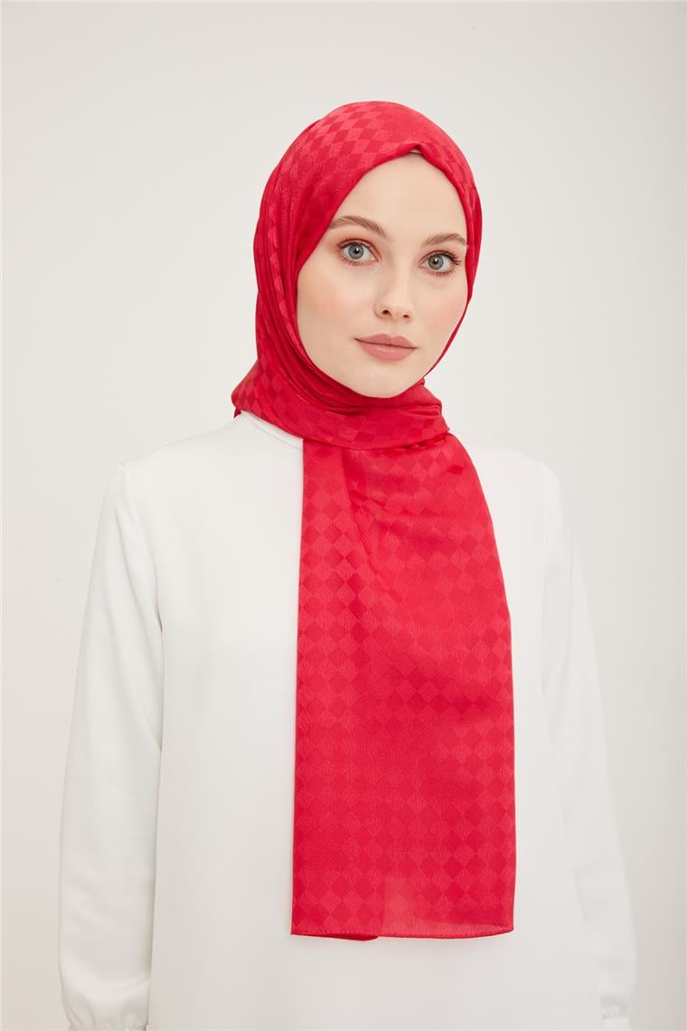 Armine Jakar İpeksi Şal Dama 3099-3 Pembe