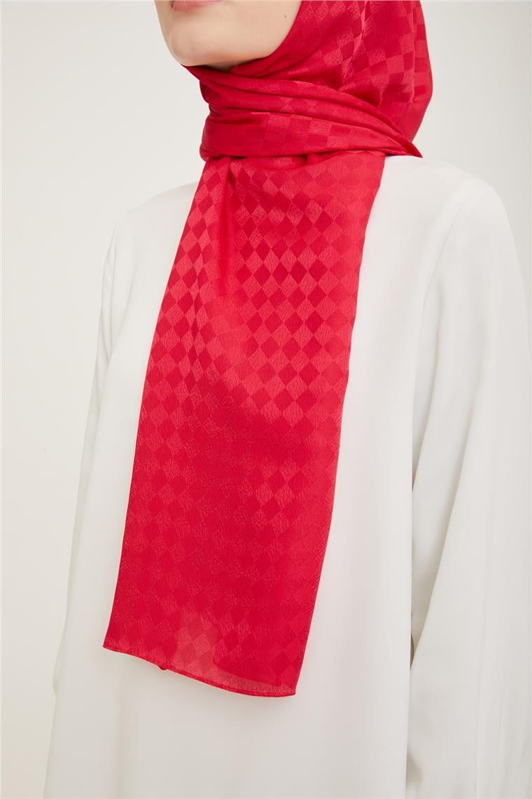 Armine Jakar İpeksi Şal Dama 3099-3 Pembe