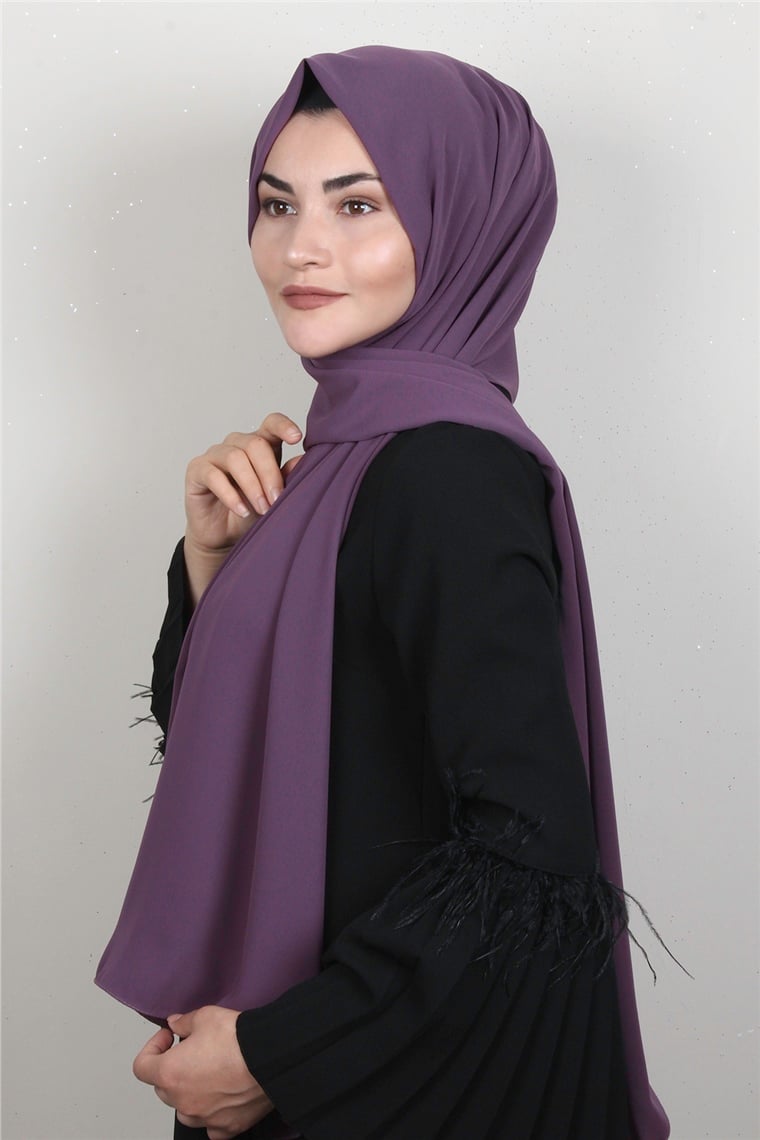 Armine Medine İpeği Şal 3091-24 İncir Moru