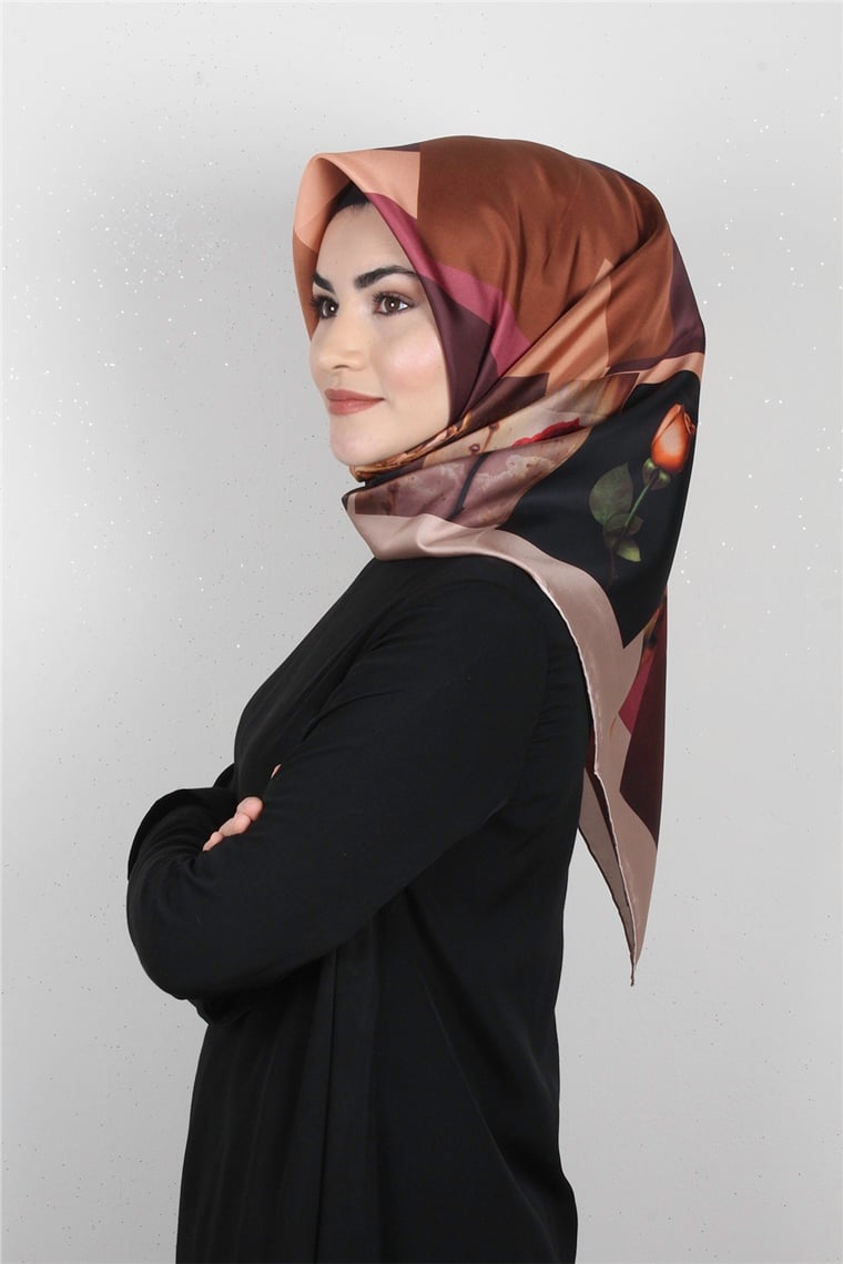 Armine Nostalji İpek Eşarp 7263-08 (Twill İpek)