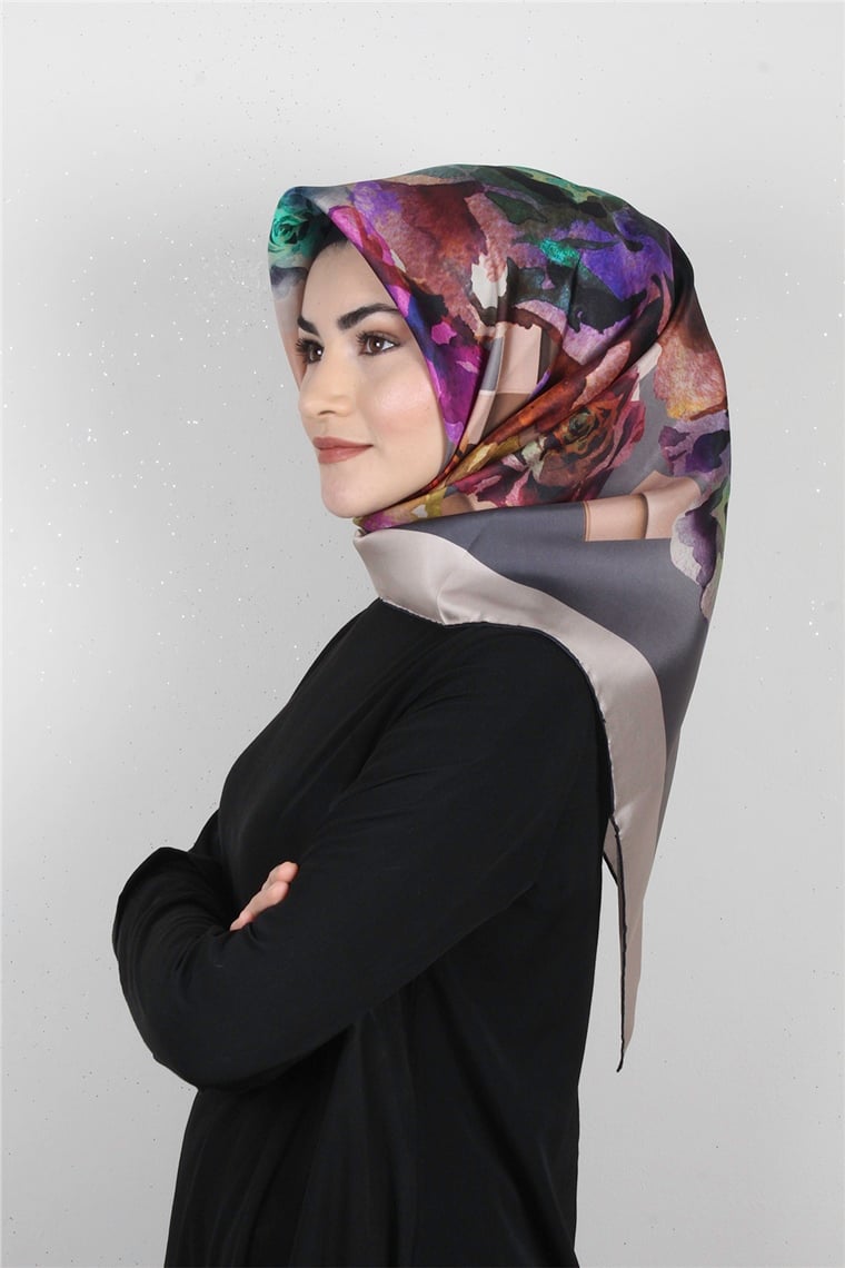 Armine Nostalji İpek Eşarp 7630-22 (Twill İpek)
