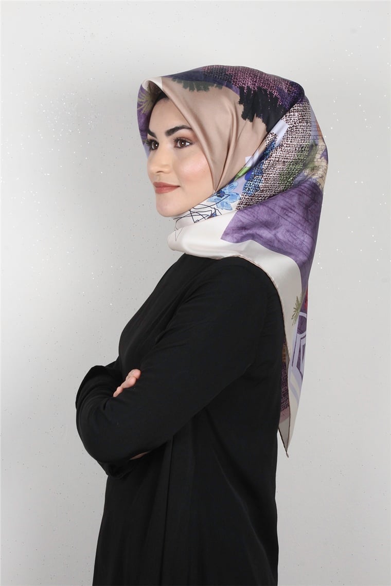 Armine Nostalji İpek Eşarp 7908-34 (Twill İpek)