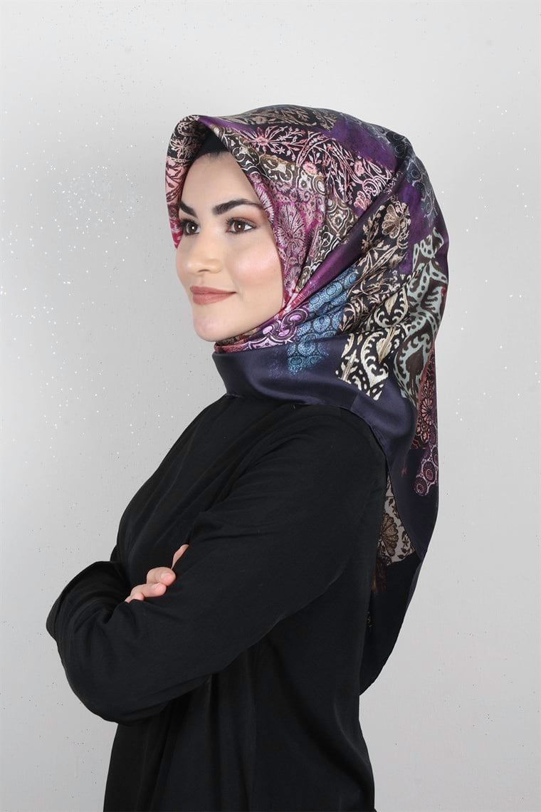 Armine Nostalji İpek Eşarp 8009-36 (Twill İpek)