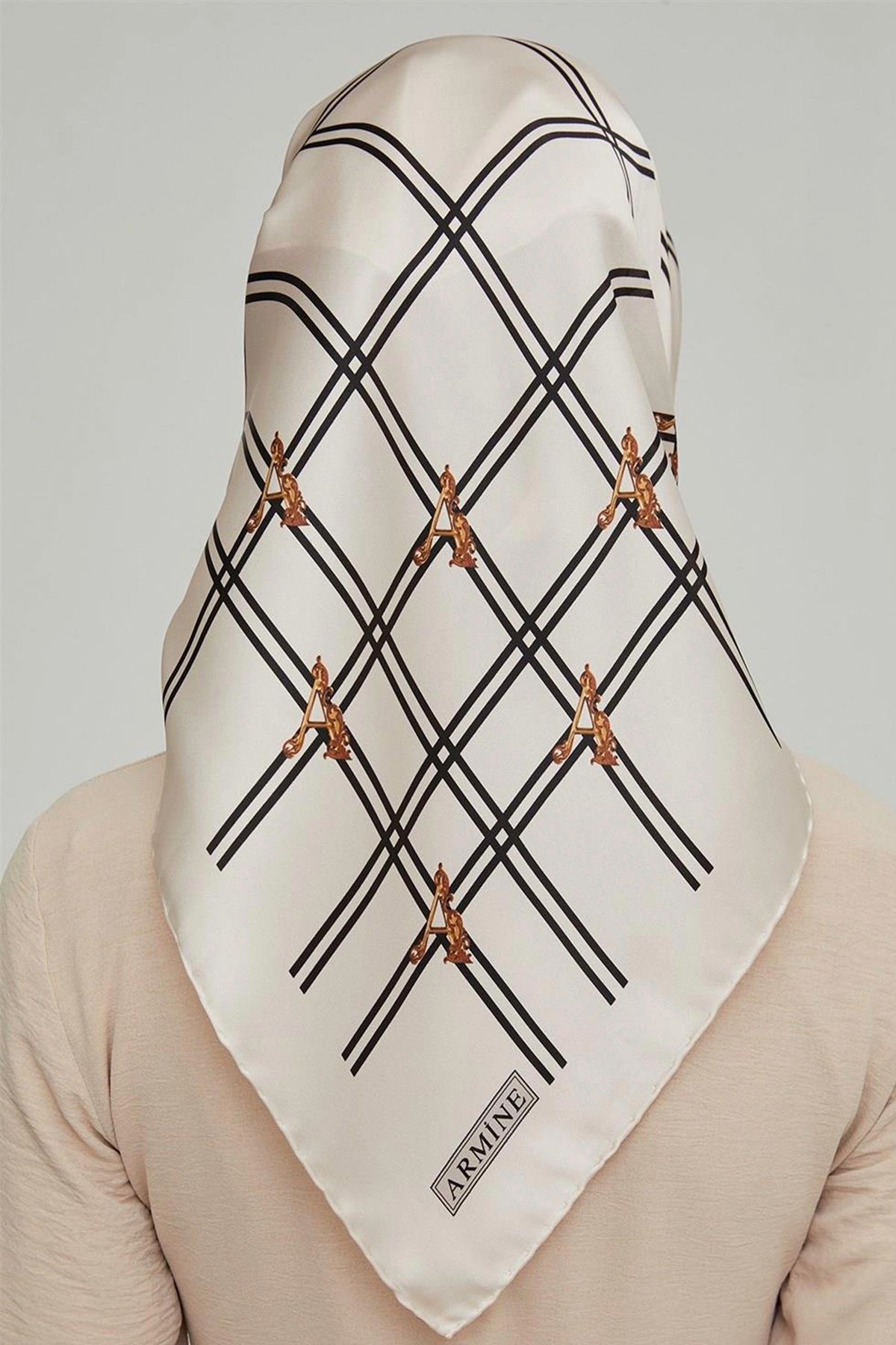 Armine Nostalji İpek Eşarp 8656-04