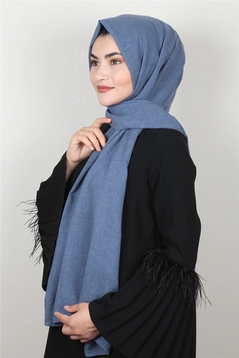 Armine Pamuklu Trend Şal 3000-5 Kot Mavi