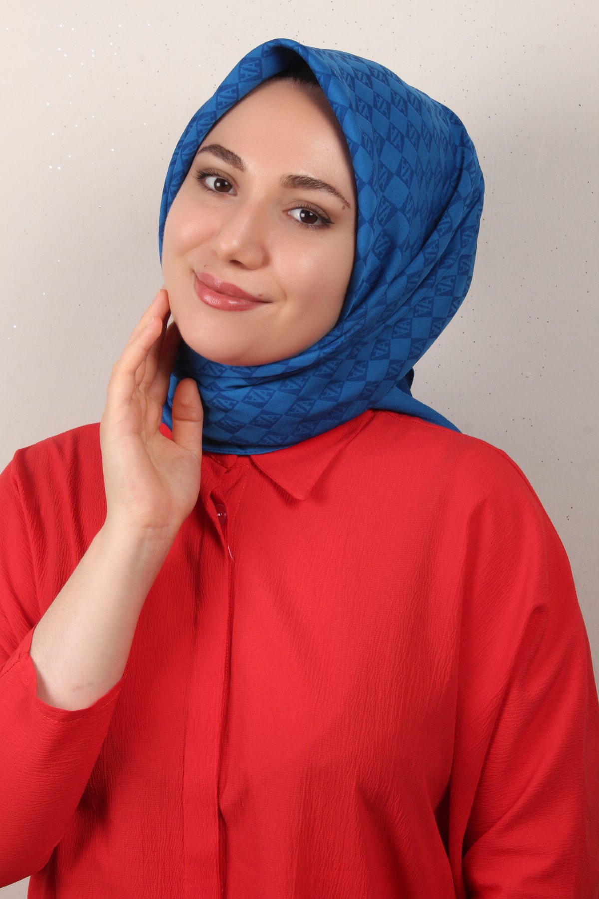 Armine Ultralight Eşarp 3102-6 Saks Mavisi