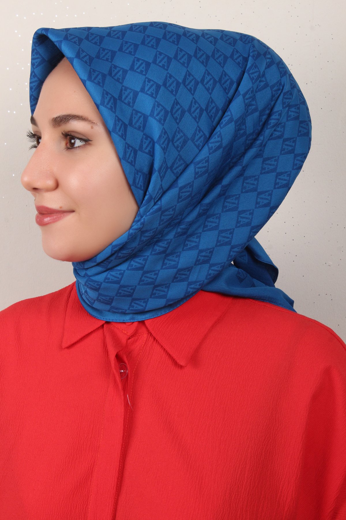 Armine Ultralight Eşarp 3102-6 Saks Mavisi