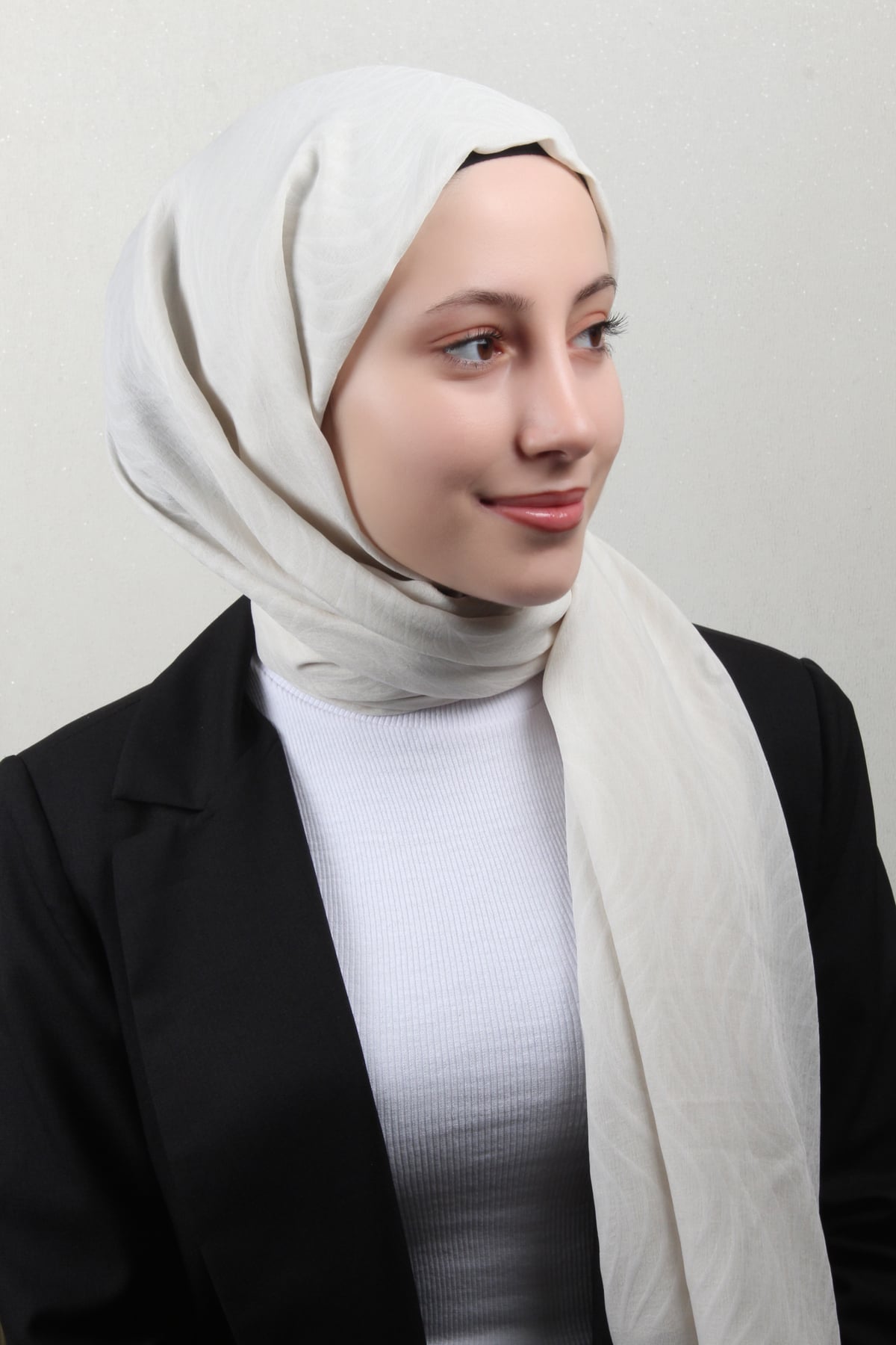 Armine Ultralıght Şal 3111-2 Kemik