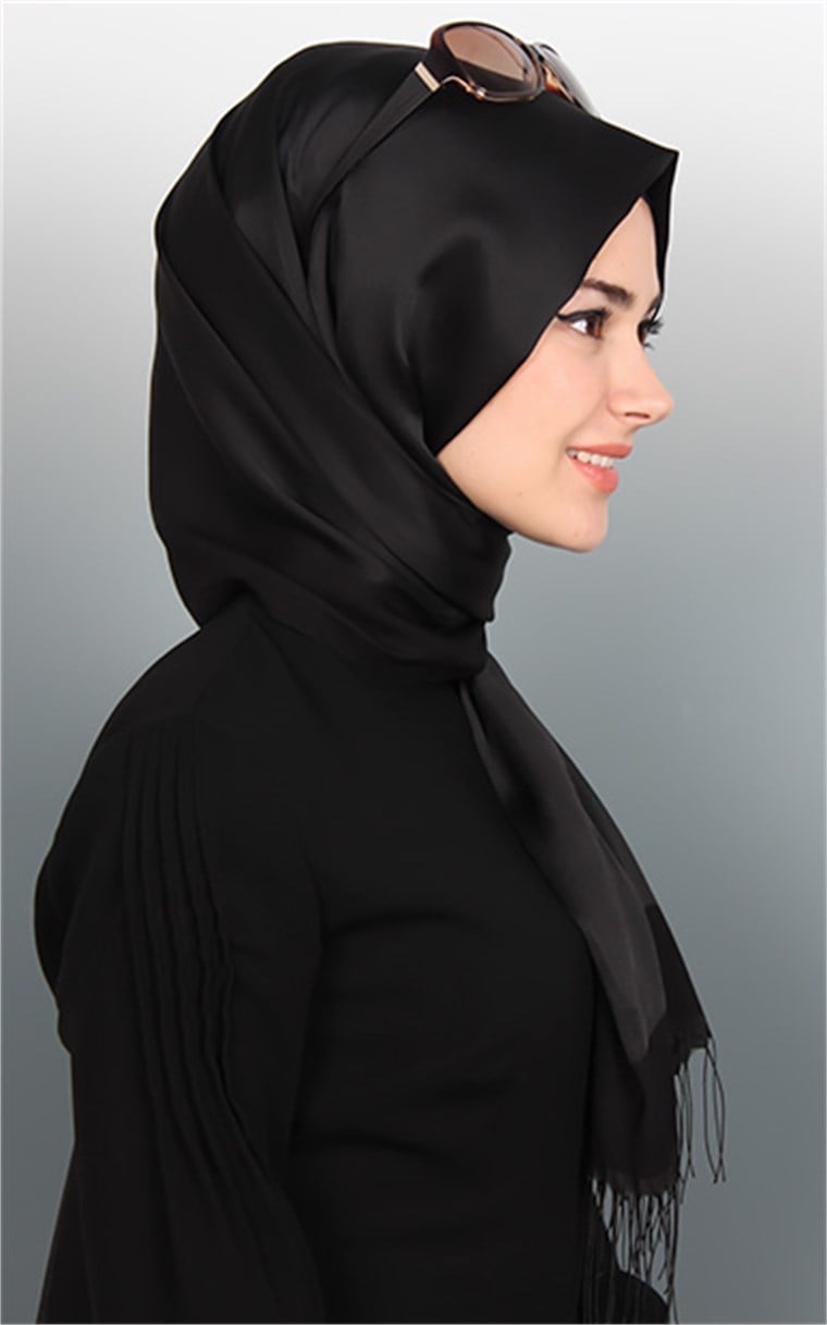 502-0007-03 TAKİNLİ ŞAL SİYAH