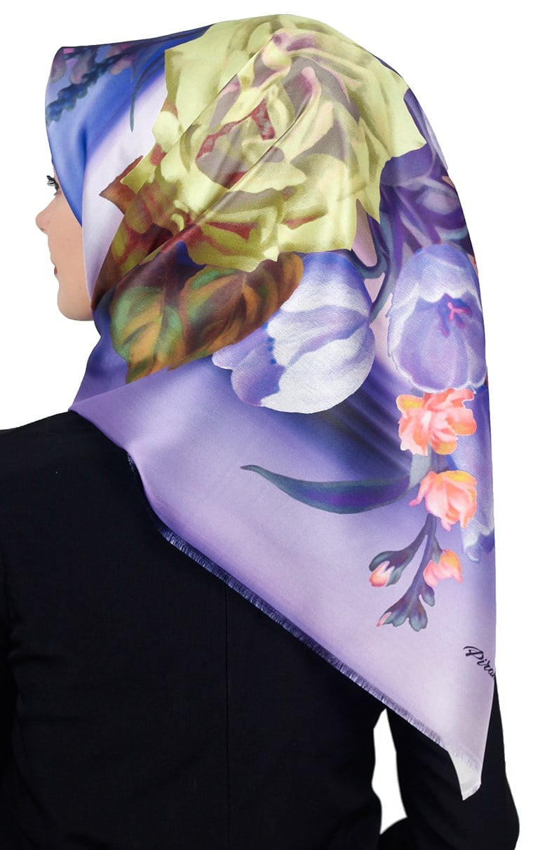 Piramit Tafta Dijital Eşarp 1919-5