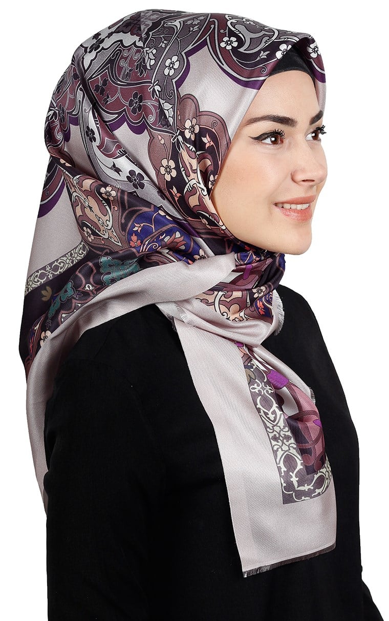 Piramit Tafta Dijital Eşarp 1910-4