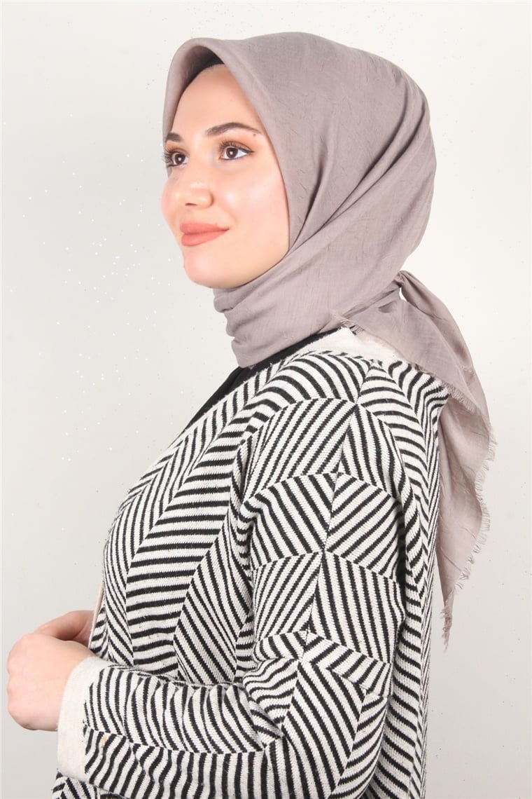 Bambu Kraşlı Eşarp 3081-32 Islak Kum