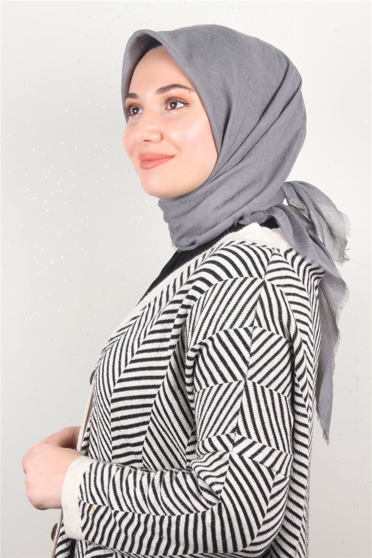 Bambu Kraşlı Eşarp 3081-35 Füme