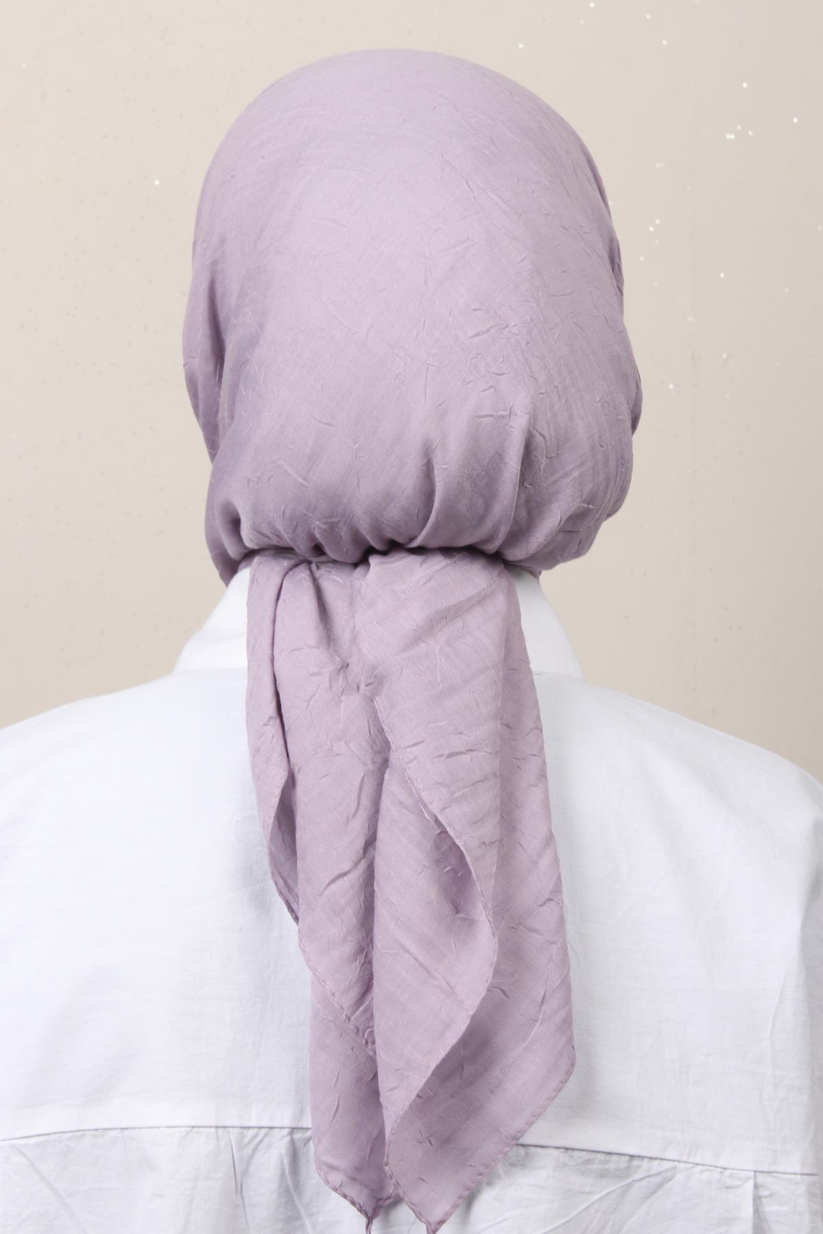 Bambu Kraşlı Eşarp 3081-74 Lila 