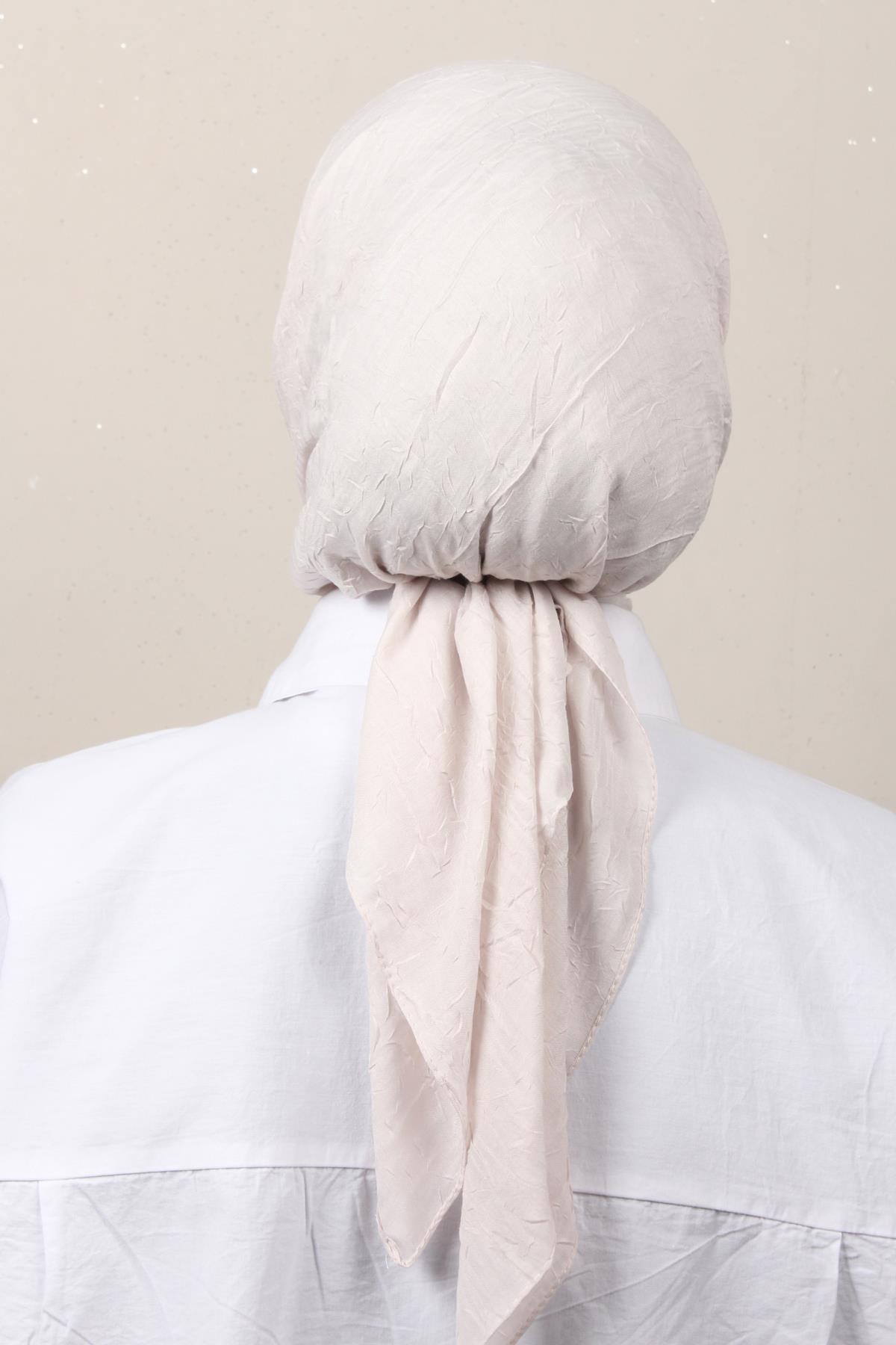 Bambu Kraşlı Eşarp 3081-91 Taş 