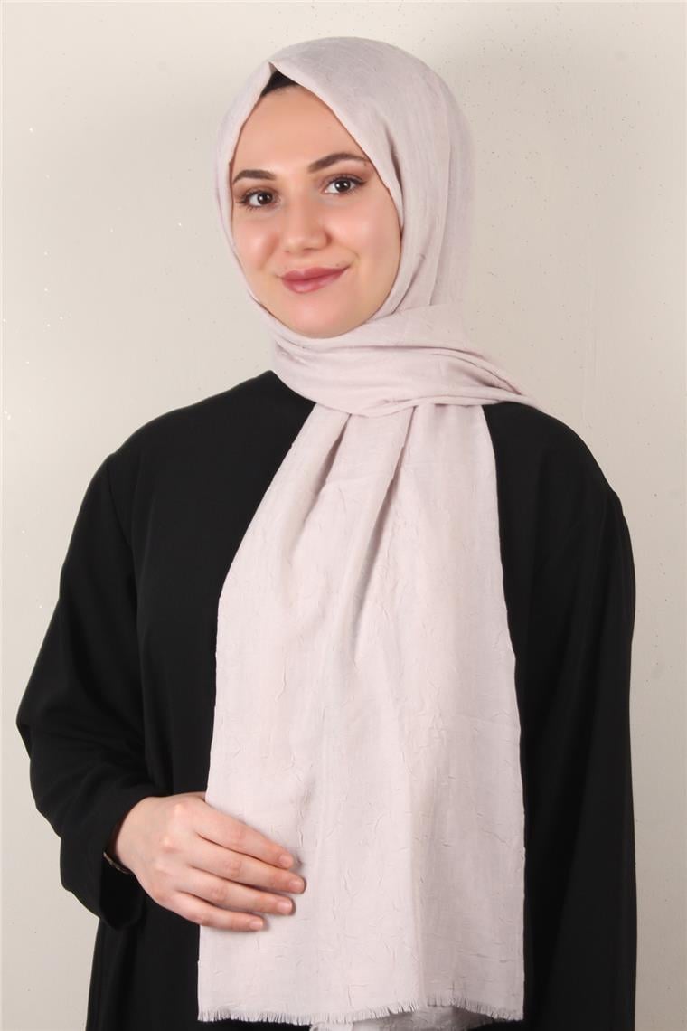 Bambu Kraşlı Şal 2724-119 Açık Toz Pembe