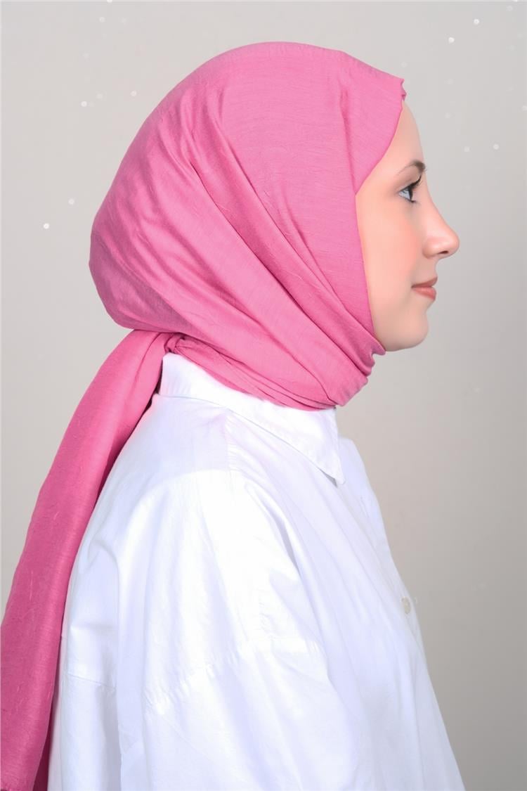 Bambu Kraşlı Şal 2724-146 Şeker Pembe 