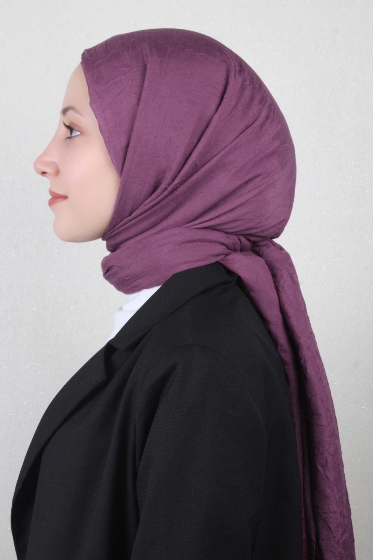 Bambu Kraşlı Şal 2724-26 Fuşya